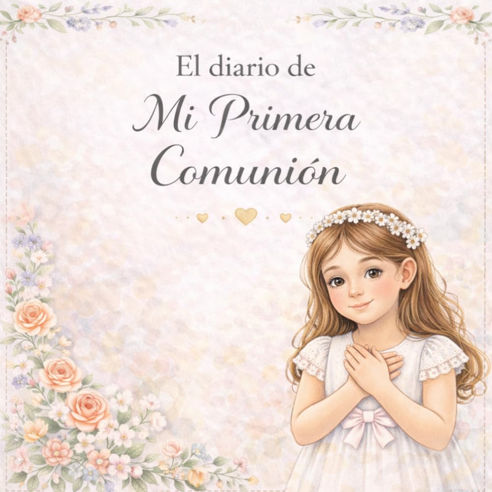 Libro: El diario de mi Primera Comunión: Diario guiado para niñas · Preparativos, ceremonia y recuerdos · Libro a todo color con espacios para escribir, dibujar y fotos · Idea de regalo de Primera Comunión