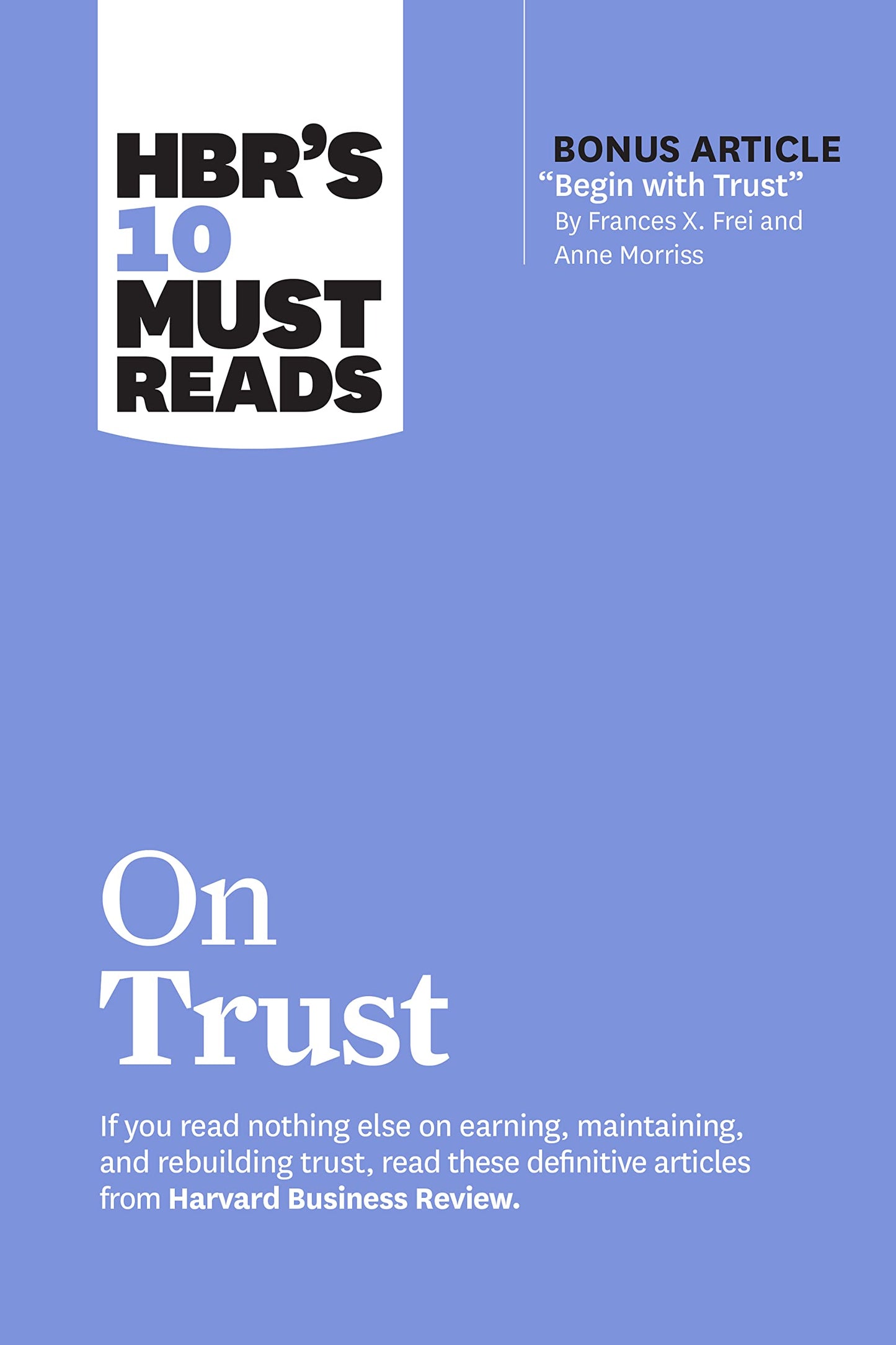 Libro: HBR's 10 Must Reads on Trust