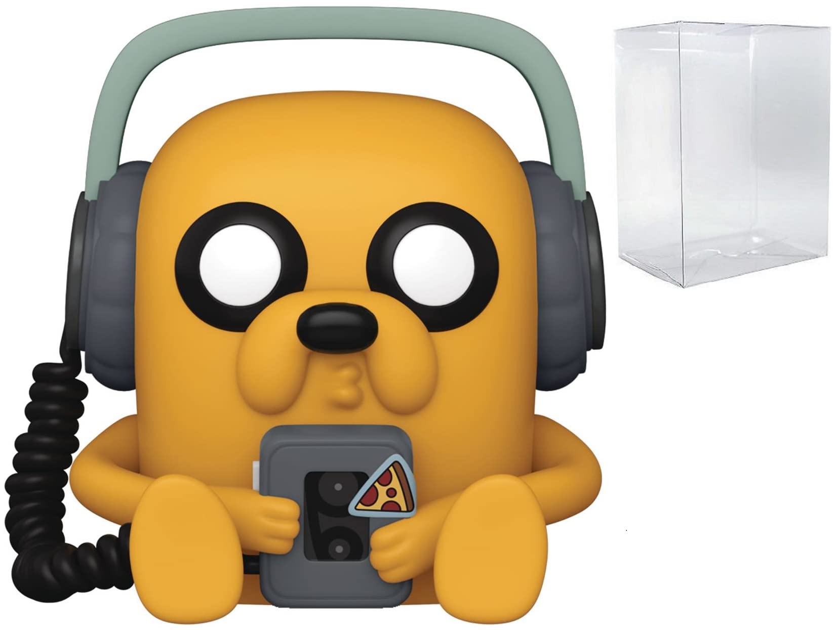Funko Pop! Animación: Adventure Time - Jake with Player Figura de Vinilo (Bundled with Compatible Box Protector Case), Multicolored, 3.75 Pulgadas