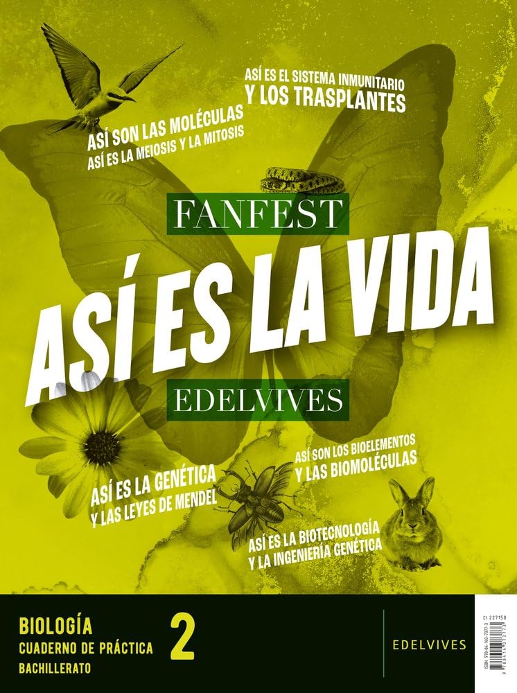 Libro: Proyecto: Fanfest 2026. Biología 2 Bachillerato. Libro del alumno + Cuaderno de práctica
