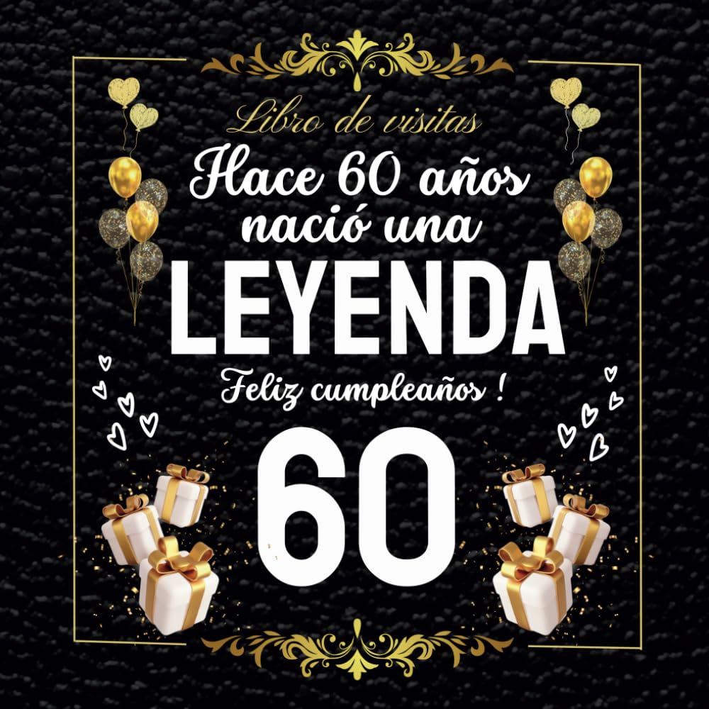 Libro de visitas 60 cumpleaños: Personalizado para felicitaciones, recuerdos y fotos de los invitados , regalos divertidos