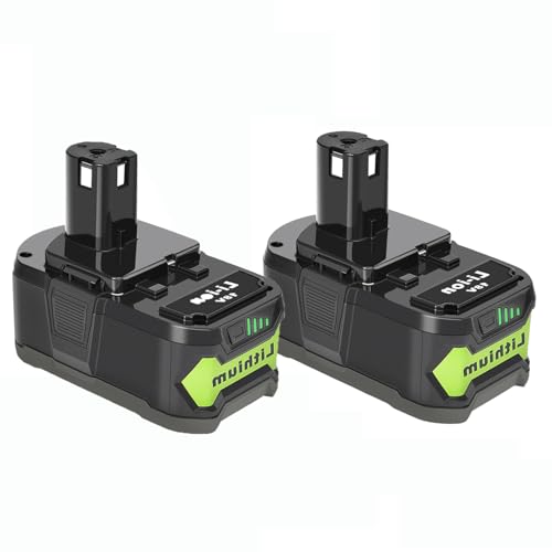 Batería-CELL9102-de-18-V-(paquete-de-2),-compatible-con-herramientas-Ryobi-de-18-V,-capacidad-de-salida:-6,0-Ah