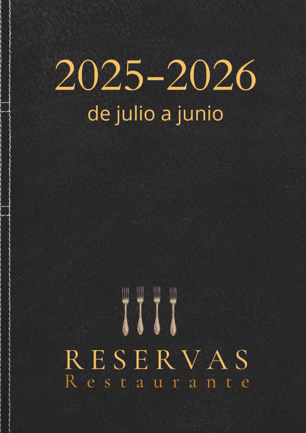 Libro reservas restaurante 2025: Agenda restaurante con fechas, 1 página diaria. A4
