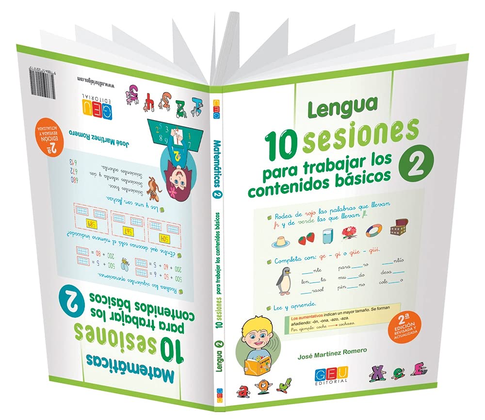 Lengua y Matemáticas 2º Primaria: 10 Sesiones para trabajar los contenidos básicos