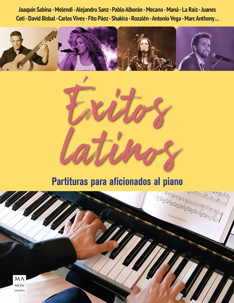 Libro: Éxitos latinos (Partituras): Partituras para aficionados al piano (Spanish Edition)