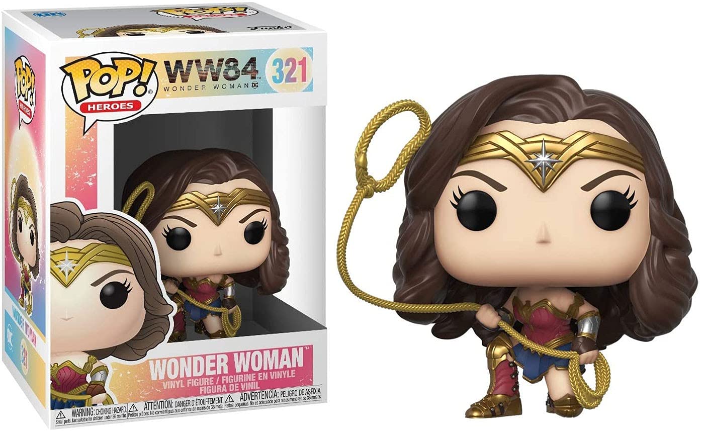 Funko Pop! Películas: Wonder Woman 1984 - Wonder Woman (Metálico), Multicolor (46663)
