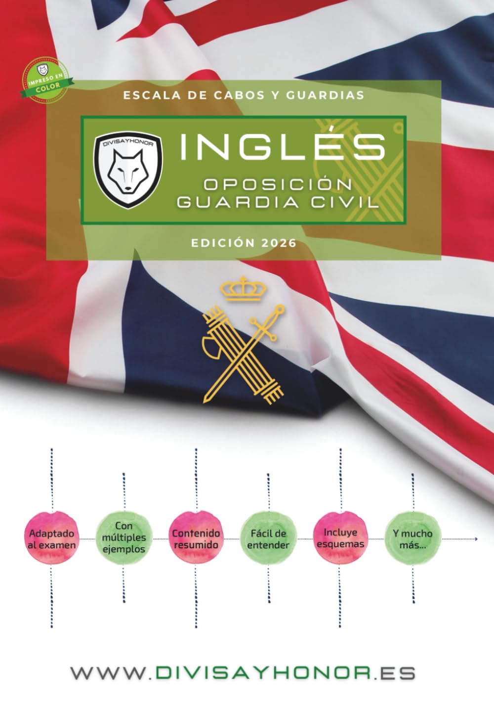 Libro: Inglés oposición Guardia Civil: Impreso en color (Spanish Edition)