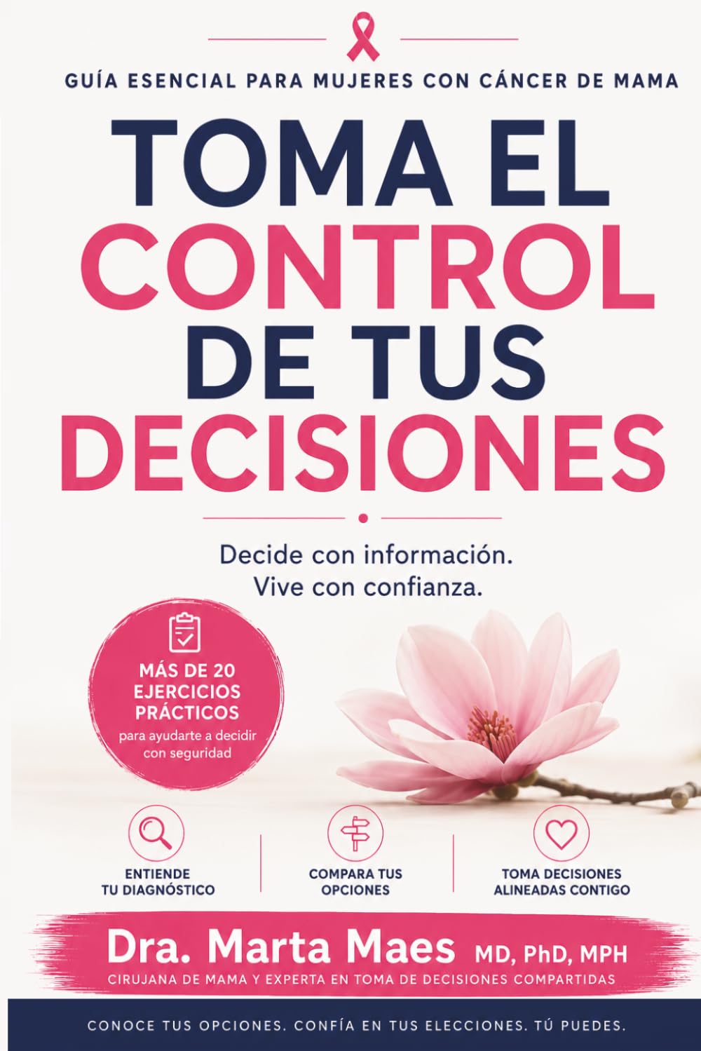Libro: Toma el control de tus decisiones en cáncer de mama: Guía esencial para mujeres con cáncer de mama. Más de 20 ejercicios prácticos para ayudarte a ... Cáncer de Mama: decisiones) (Spanish Edition)