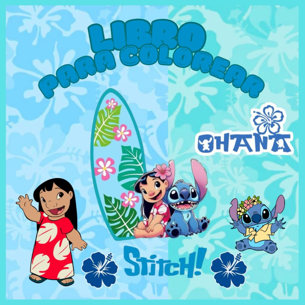 libro para colorear: libro para colorear a lilo y stitch
