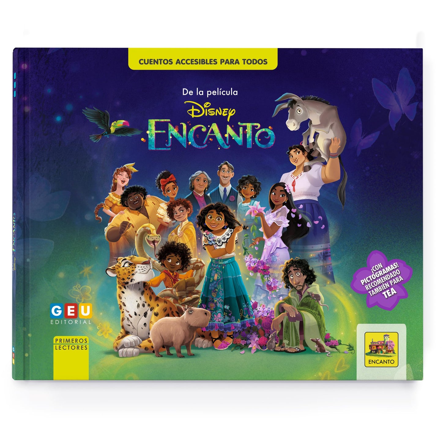 Libro: Encanto - Cuento con Pictogramas en Letra Mayúscula | Cuento Encanto de Disney - Editorial GEU