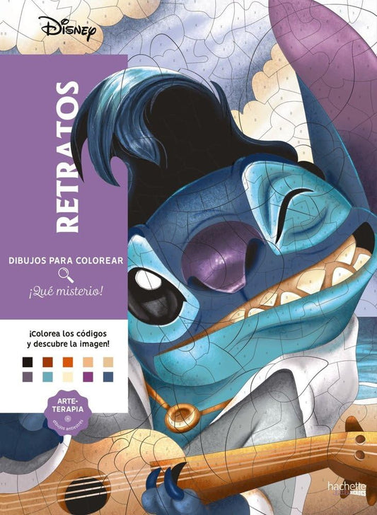 Dibujos para colorear, ¡qué misterio! Retratos (Hachette HEROES - DISNEY - Colorear)
