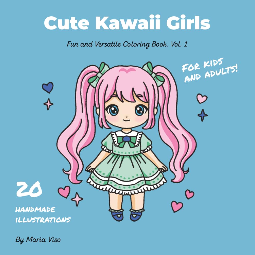 Libro: Cute Kawaii Girls: Fun and Versatile Coloring Book (Kawaii Girls Coloring Series)