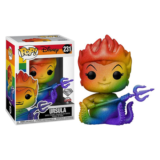Funko Disney Pride 2021 Diamond Collection Pop! Ursula (Rainbow) Figura de Vinilo Hot Topic Exclusivo