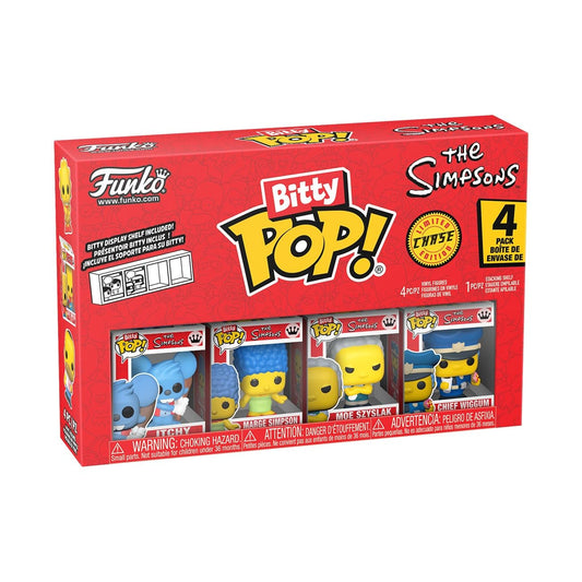 Funko Bitty Pop! Pack de 4: The Simpsons - Itchy, Marge (1 in 6 Chase Chance)