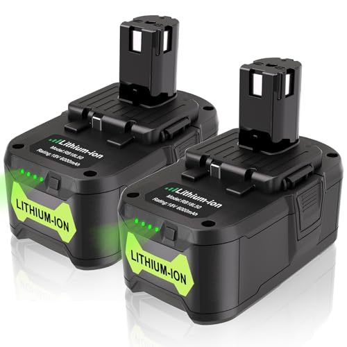 KUNLUN---Paquete-de-2-baterías-de-repuesto-de-6,0-Ah-para-Ryobi-de-18-V,-baterías-de-litio-de-alta-capacidad-para-herramientas-eléctricas-inalámbricas-Ryobi-ONE+-System-P102,-P103,-P104,-P105,-P107,-P108,-P109-y-P122