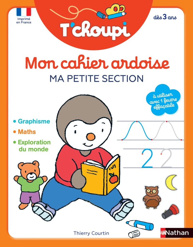 Libro: Mon cahier ardoise T'choupi: Ma petite section