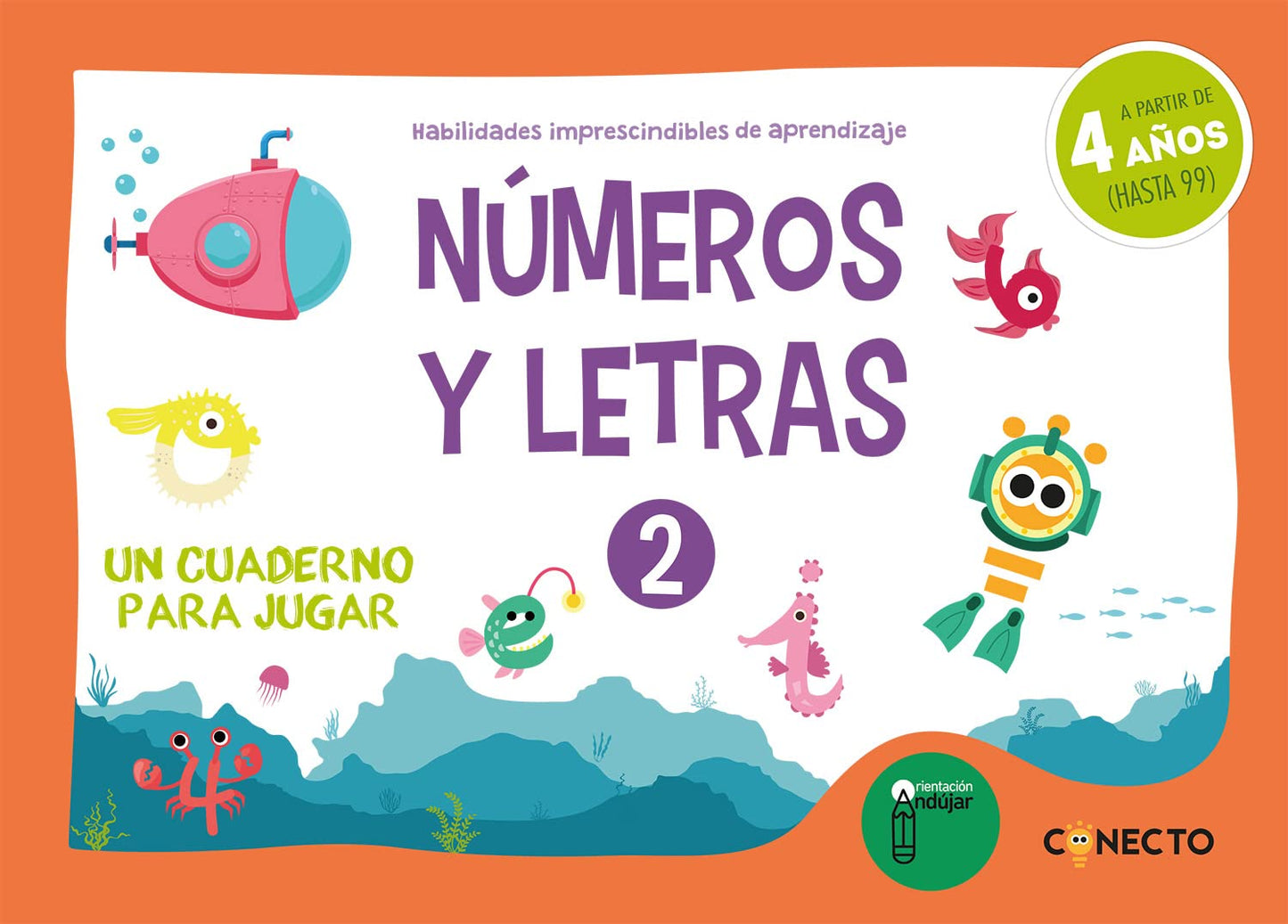 Libro: Números y letras 2. Un cuaderno para jugar (4 años)