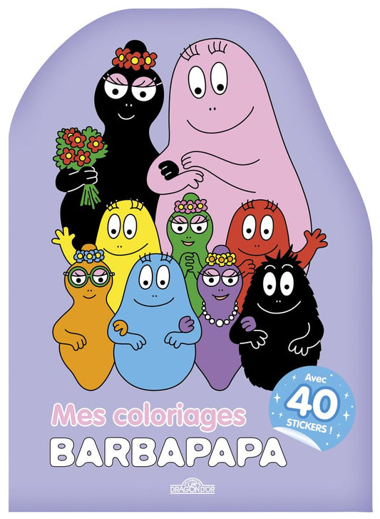 Barbapapa, mes coloriages: Avec 40 stickers !