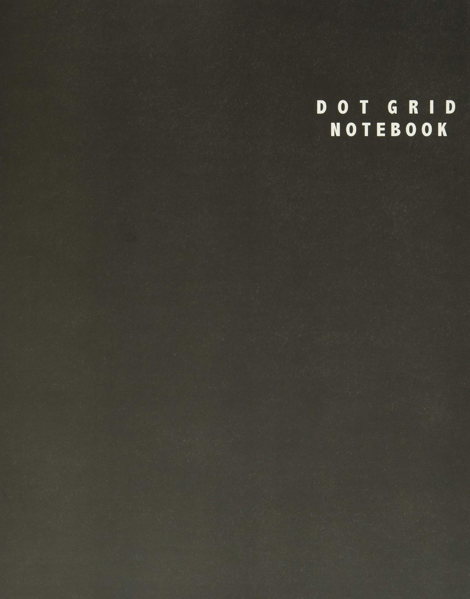 Libro: Dot Grid Notebook: Large (8.5 x 11 inches) - 106 Dotted Pages || Black Dotted Notebook/Journal