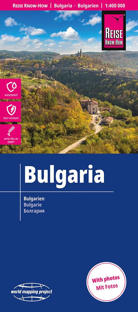 Libro: Bulgaria (1:400.000): reiß- und wasserfest (world mapping project)