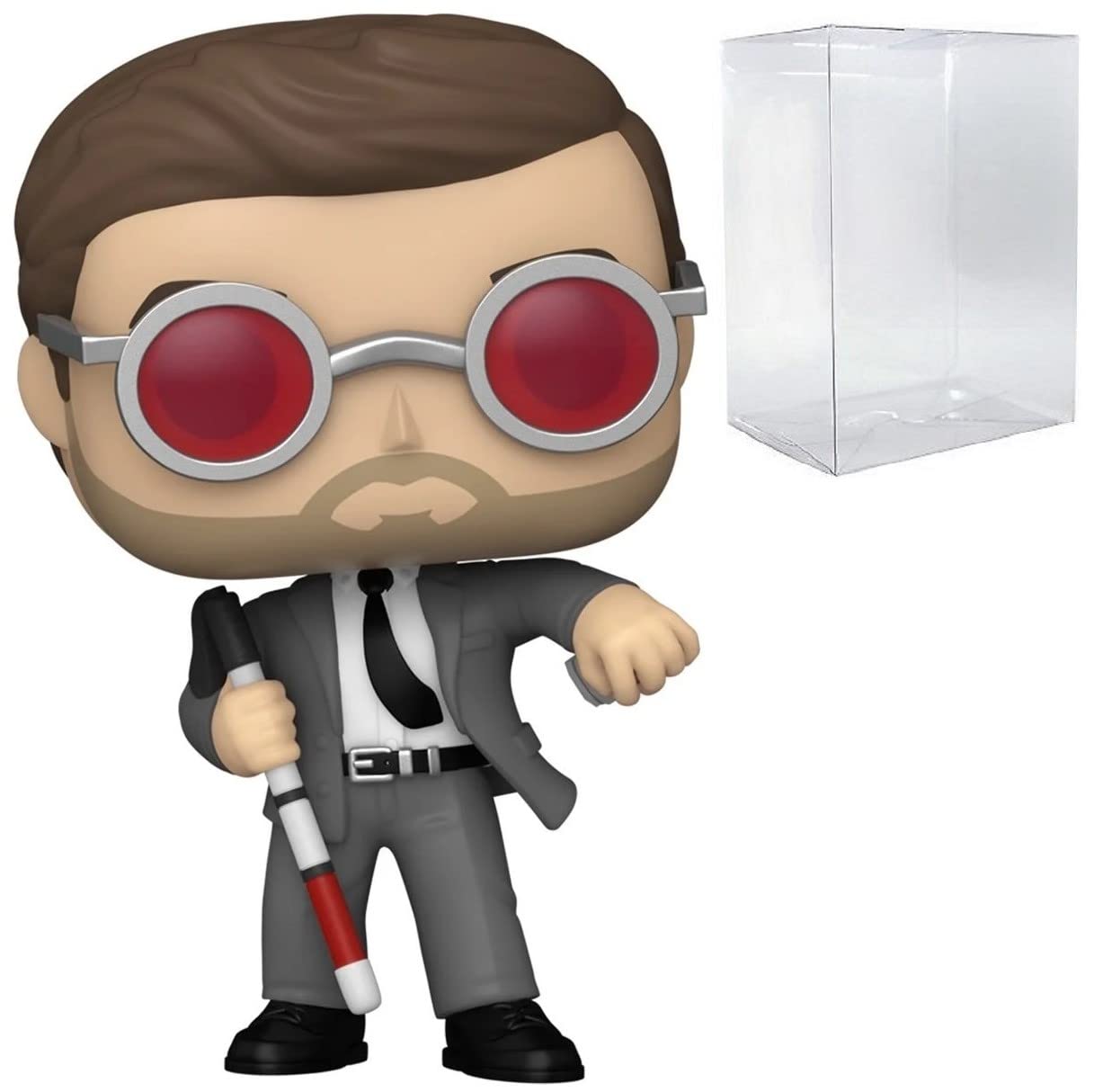 Funko Pop: POP Marvel: Spider-Man: No Way Home - Matt Murdock (Daredevil) Funko Figura de Vinilo (Bundled with Compatible Box Protector Case), Multicolor, 3.75 Pulgadas