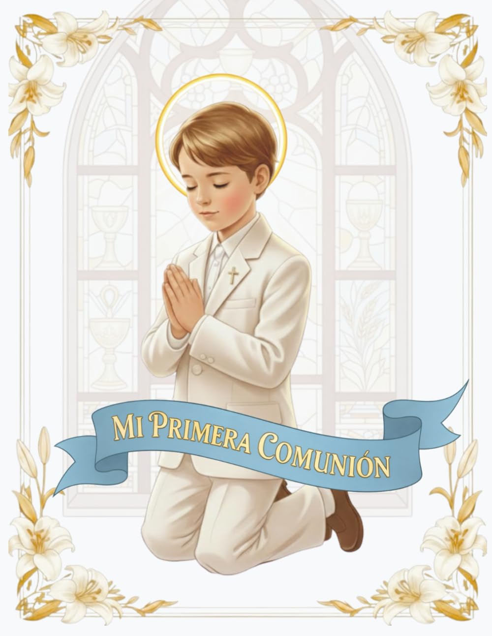 Libro de firmas de Comunión niño: Recuerdos de Mi Primera Comunión