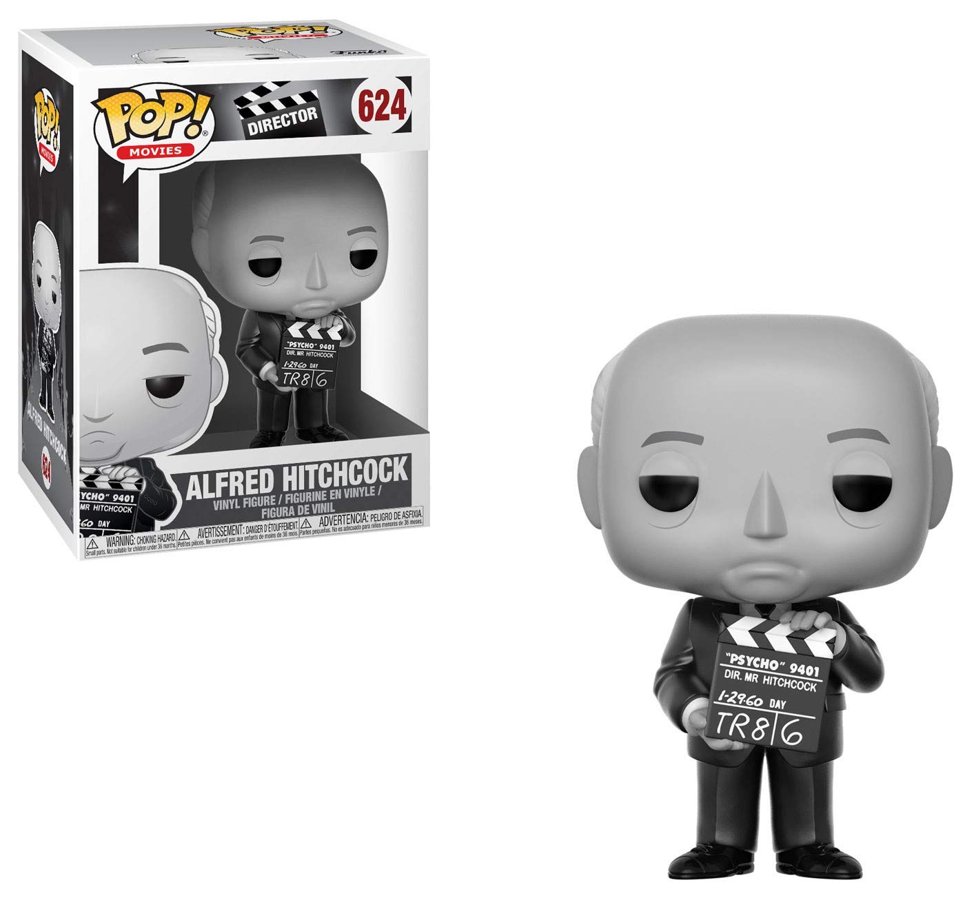 Funko Pop Directors: Alfred Hitchcock Collectible Figura, Multicolor