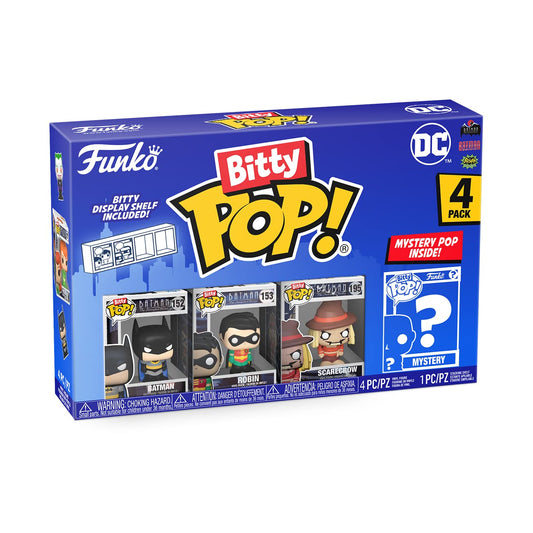Funko Bitty Pop! Pack de 4: DC Comics - Batman, Robin, Scarecrow