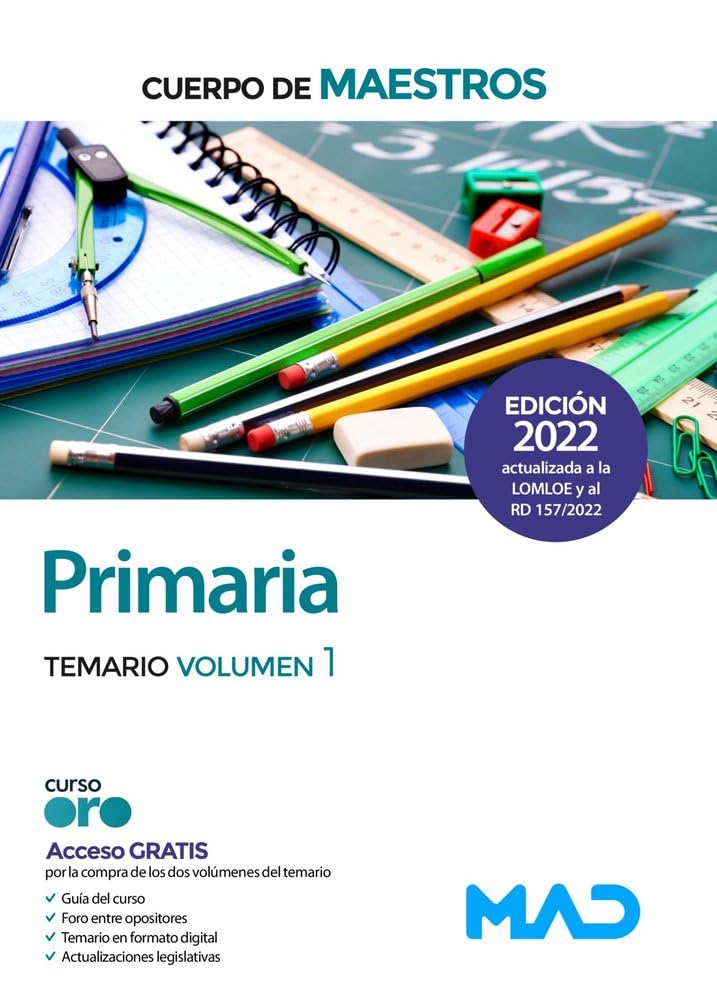 Libro: Cuerpo de Maestros. Primaria. Temario volumen 1