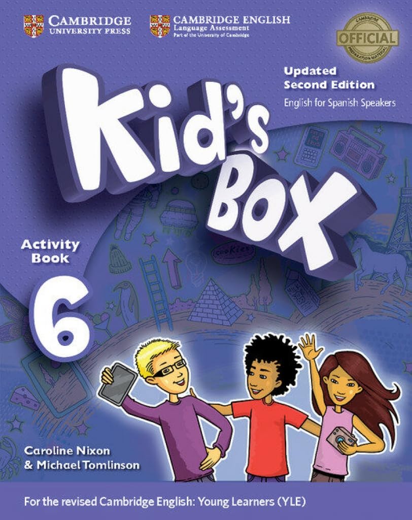 Libro: Kid's Box Level 6 Activity Book with CD ROM and My Home Booklet Updated English for Spanish Speakers