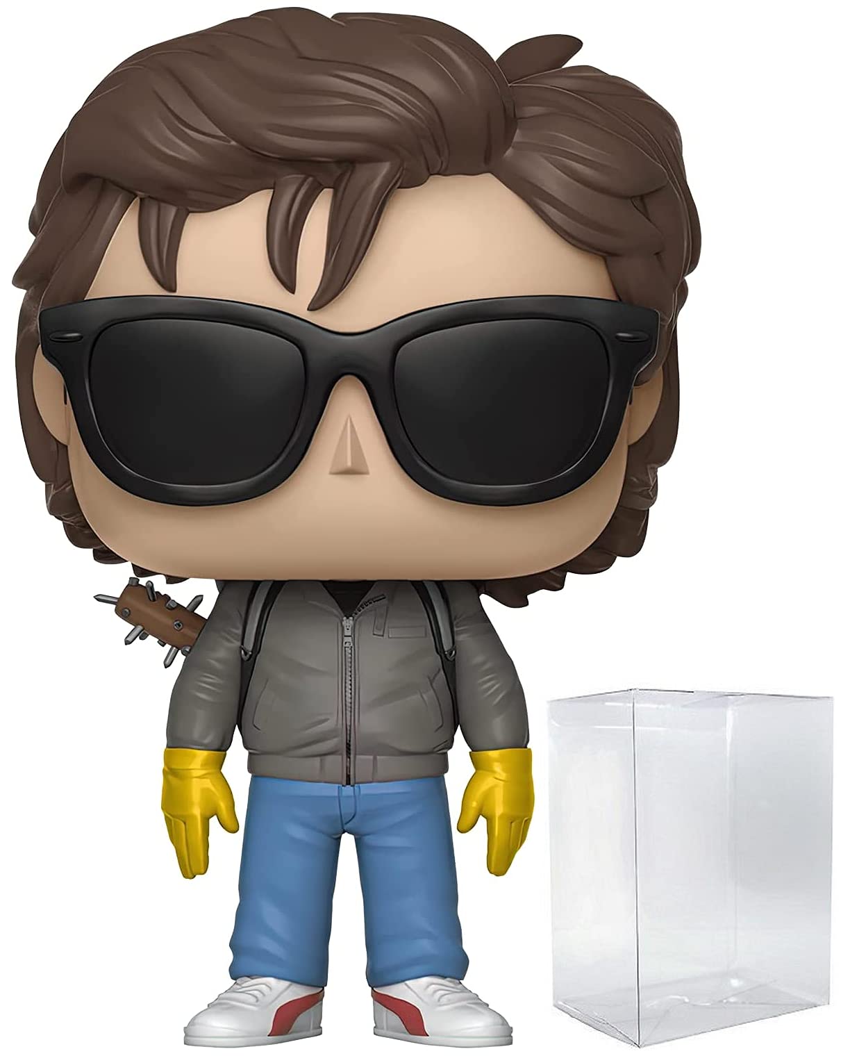 Funko Pop: POP Stranger Things - Steve Harrington with Sunglasses Funko Pop! Figura de Vinilo (Bundled with Compatible Pop Box Protector Case), Multicolored, 3.75 Pulgadas