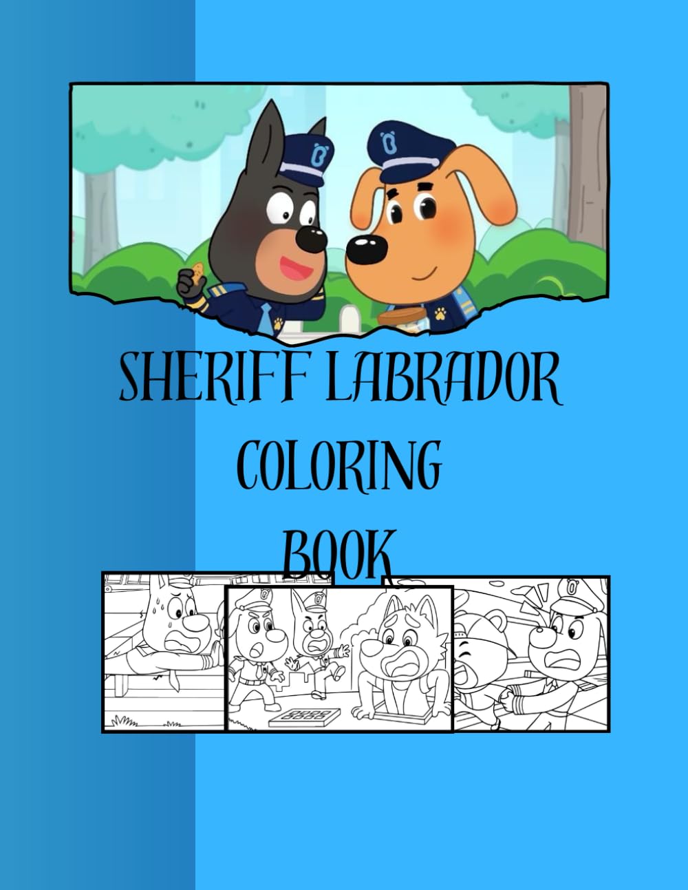 Libro: Sheriff Labrador Coloring Book For Kids