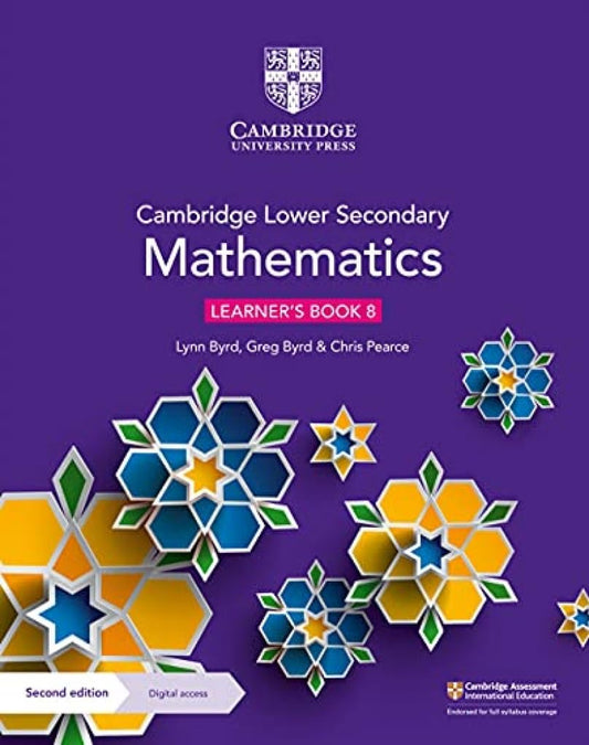 Cambridge lower secondary mathematics. Stages 7-9. Learner's book 8. Per le Scuole superiori. Con e-book. Con espansione online