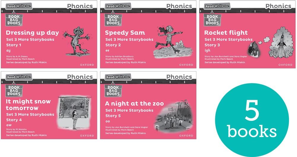 Libro: Pink Set 3 More Black & White Storybooks (Pack of 5) (Read Write Inc. Phonics More Storybooks)