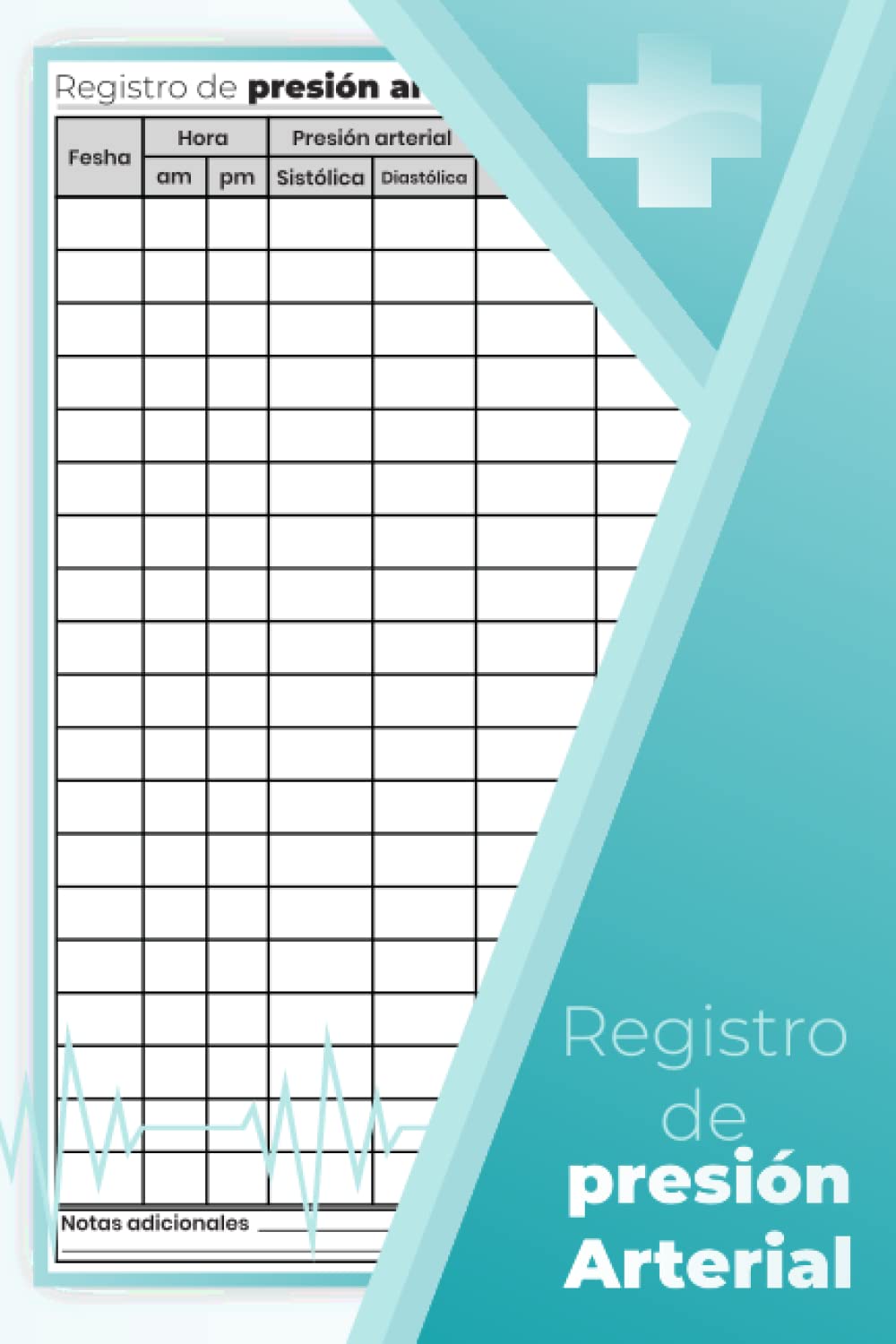 Libro De Registro De Presión Arterial: Cuaderno para anotar la tensión arterial a diario. 100 Hojas (15.24 x 0.36 x 22.86 cm)