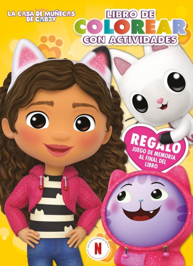 Libro: La casa de muñecas de Gabby. Actividades - Libro de colorear con actividades: (Regalo: Juego de memoria al final del libro) (Altea)