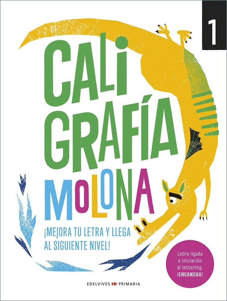 Libro: Caligrafía molona 1: ¡Mejora tu letra y llega al siguiente nivel! (CUADERNENERIA)