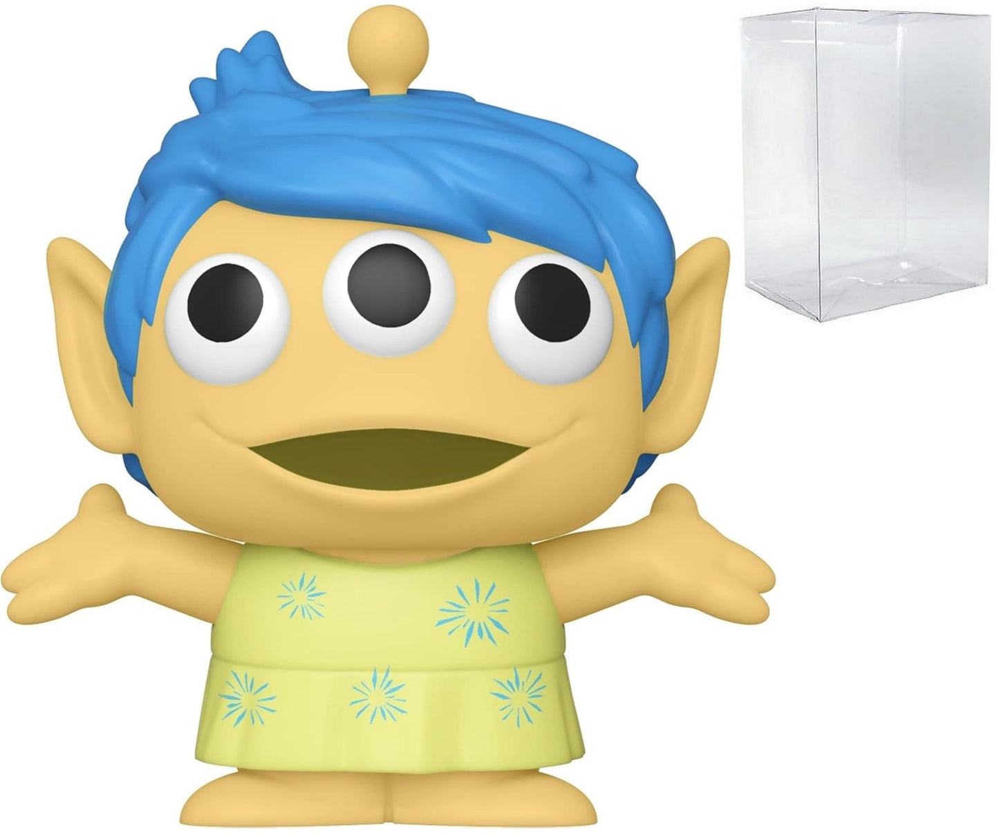 Funko Pop: POP Disney Pixar Alien Remix: Inside Out - Joy Funko Figura de Vinilo (Bundled with Compatible Box Protector Case), Multicolor, 3.75 Pulgadas