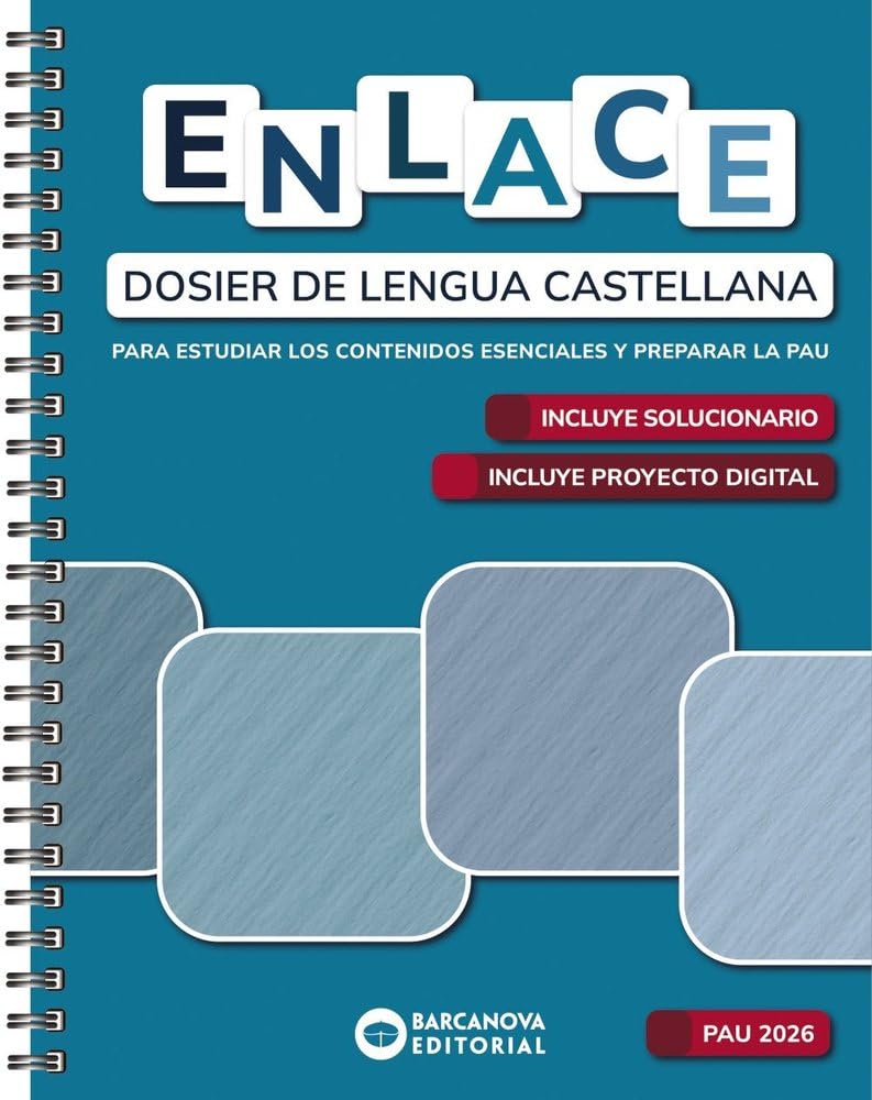 Libro: Enlace. Dosier de Lengua castellana. Bachillerato 2026 (PAU)
