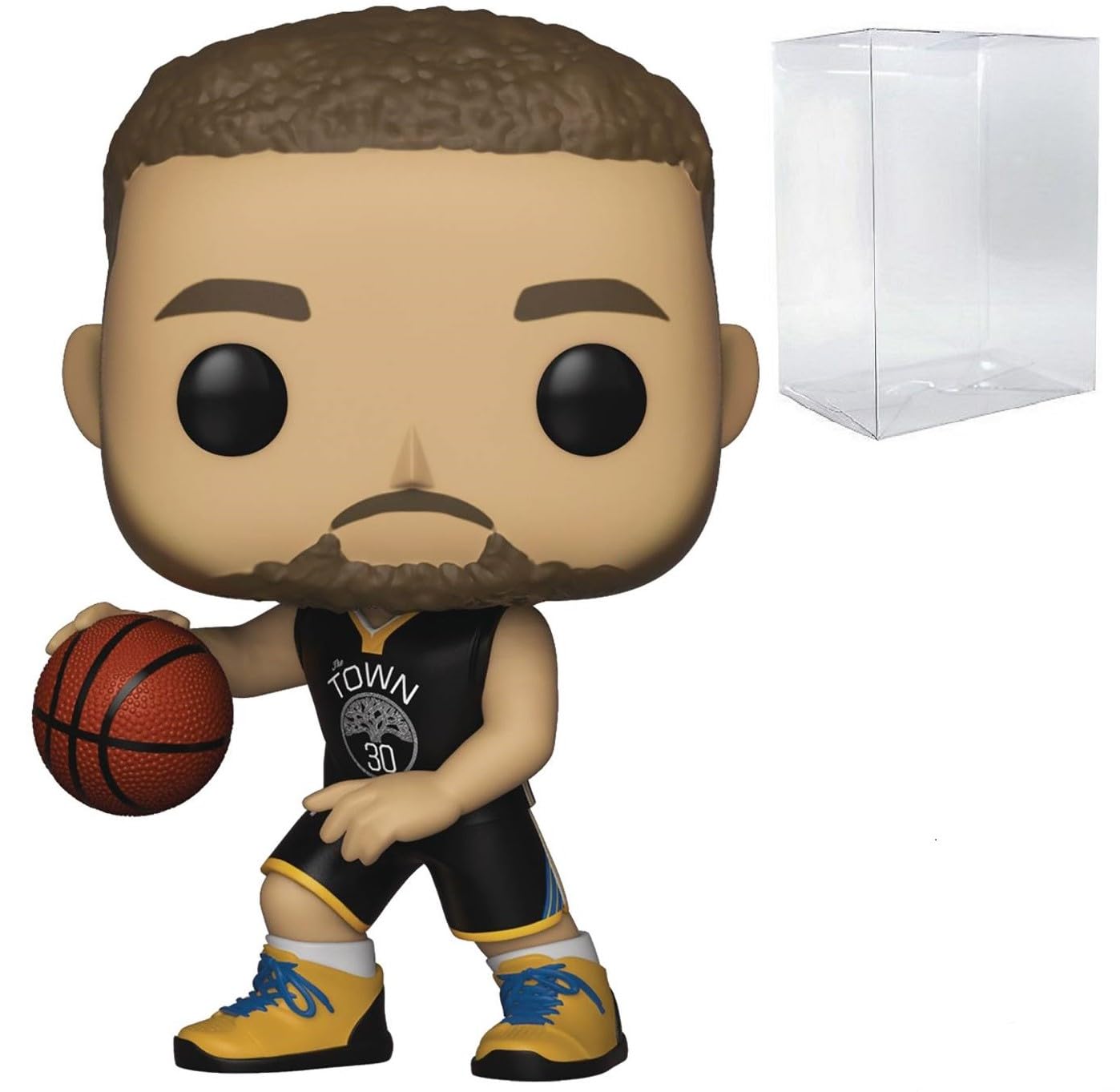 Funko Pop: Stephen Curry Golden State Blue Jersey #43 Pop Sports NBA Figura de Acción (Bundled with Pop Protector to Protect Display Box)