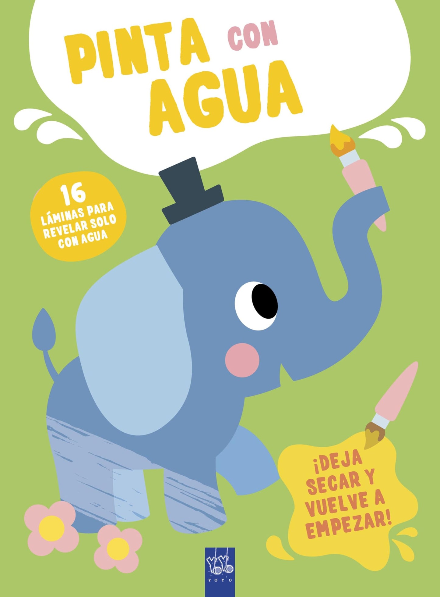 Libro: Pinta con agua. Elefante