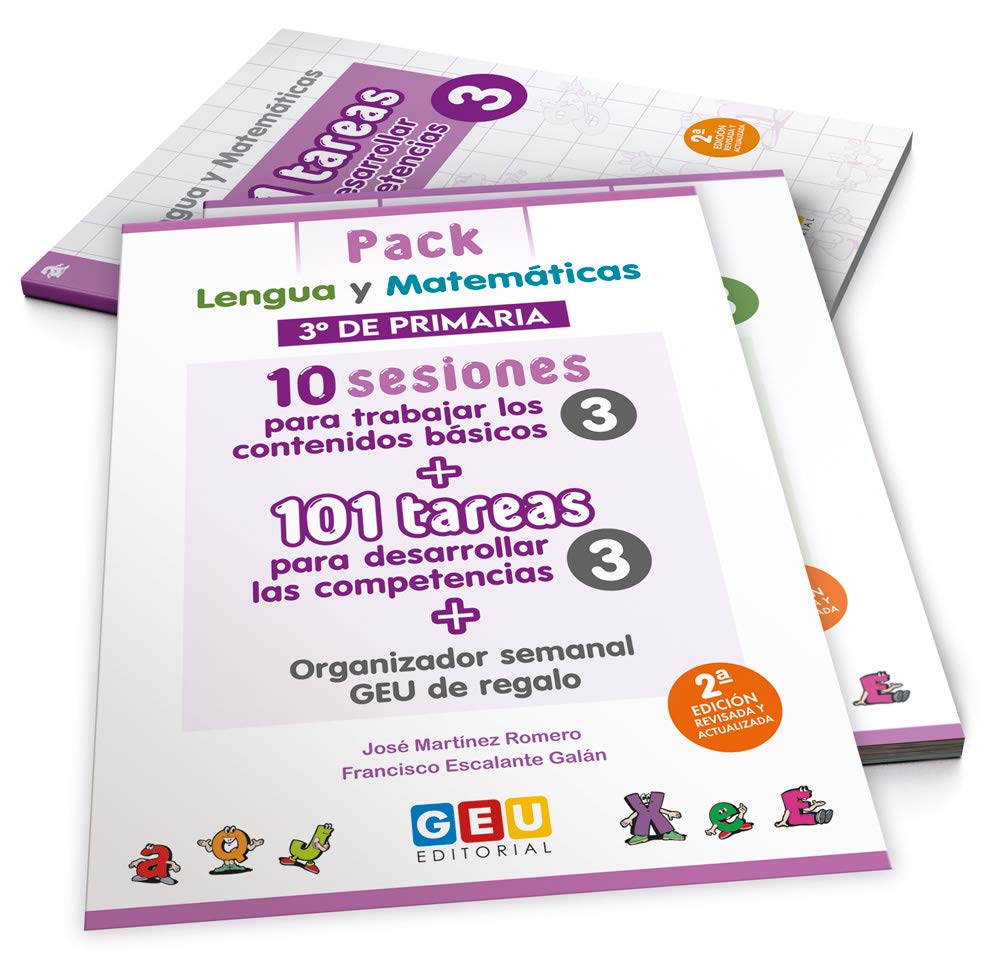Libro: Pack 3º lengua y mates y organizador de regalo