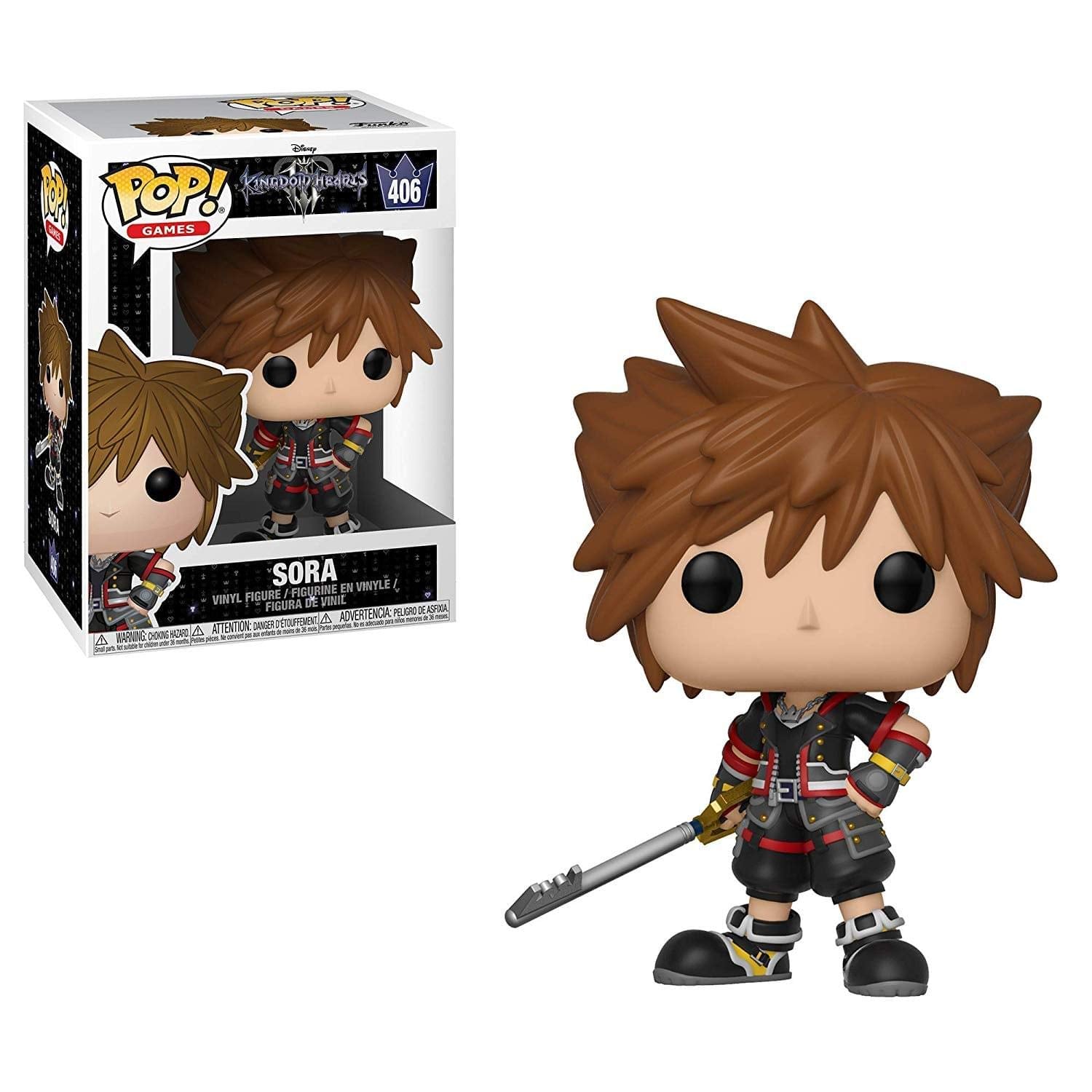 Funko Pop Disney: Kingdom Hearts 3 - Sora Collectible Figura, Multicolor