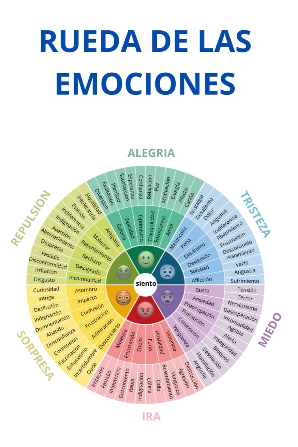 Libro: Rueda de las Emociones | Rueda de los Sentimientos: Diario de Emociones
