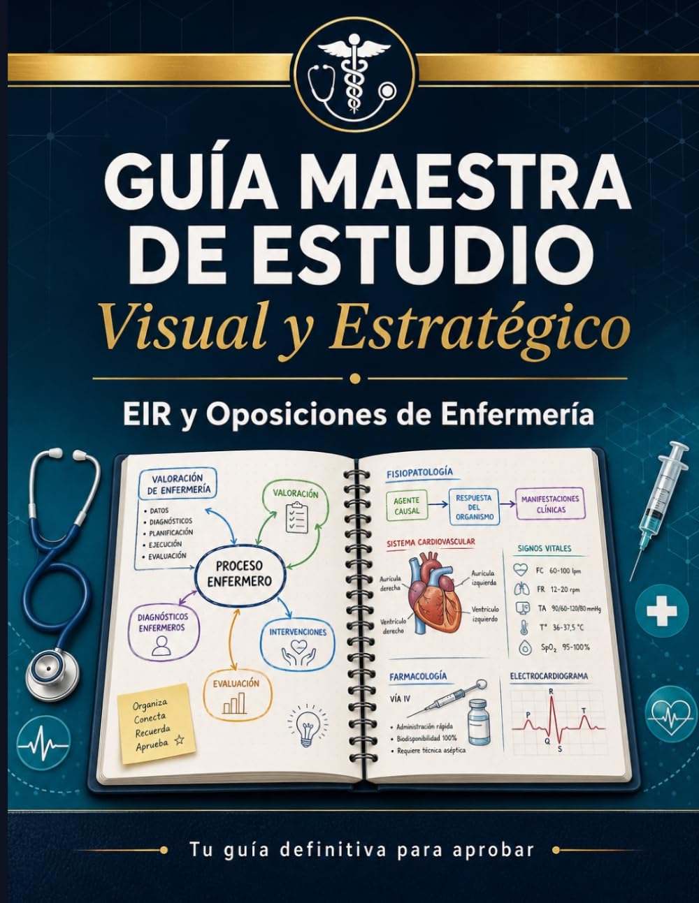 Libro: GUÍA MAESTRA DE ESTUDIO VISUAL Y ESTRATÉGICO: EIR Y OPOSICIÓN ENFERMERA: Guía rápida para preparar EIR y oposiciones en enfermería