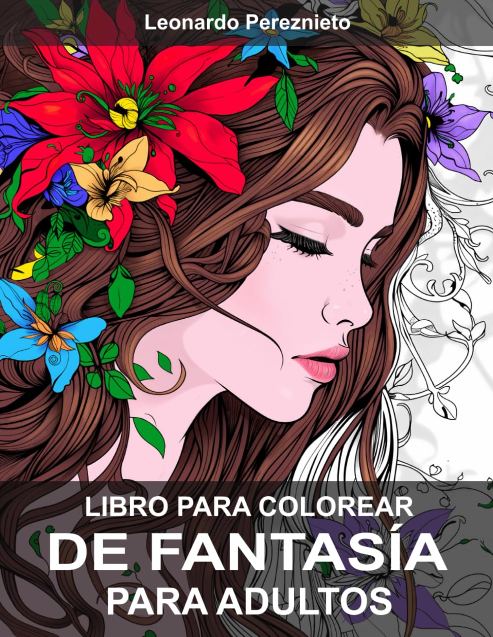 Libro para Colorear de Fantasía para Adultos: Hadas, sirenas, castillos y hermosas criaturas del bosque para aliviar el estrés y relajarse (Spanish Edition)