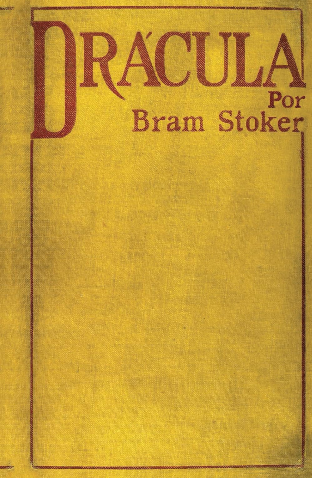 Libro: Drácula. Primera edición 1897
