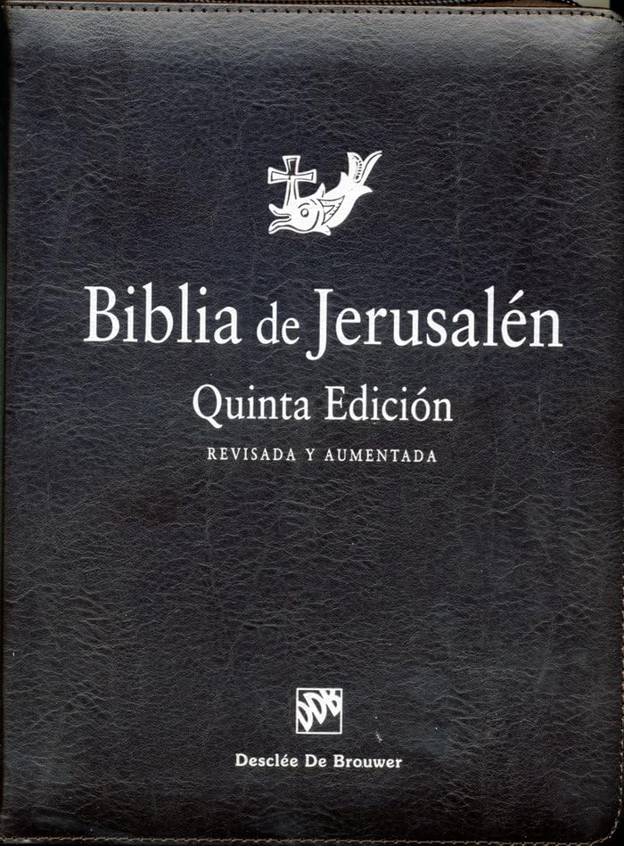 Biblia de Jerusalén: 5ª edición Manual totalmente revisada - Modelo con cremallera -Español
