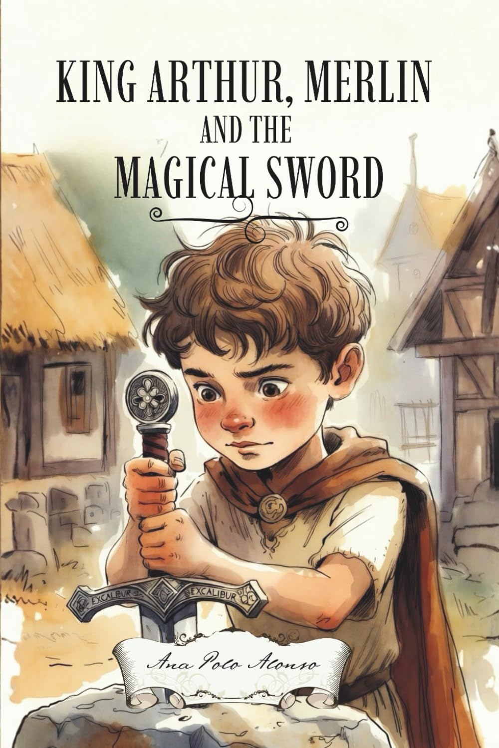 Libro: King Arthur, Merlin and the Magical Sword. Libro de lectura en inglés nivel B1. Libro de aventuras en inglés perfecto para niños para 9, 10, 11, 12 años.