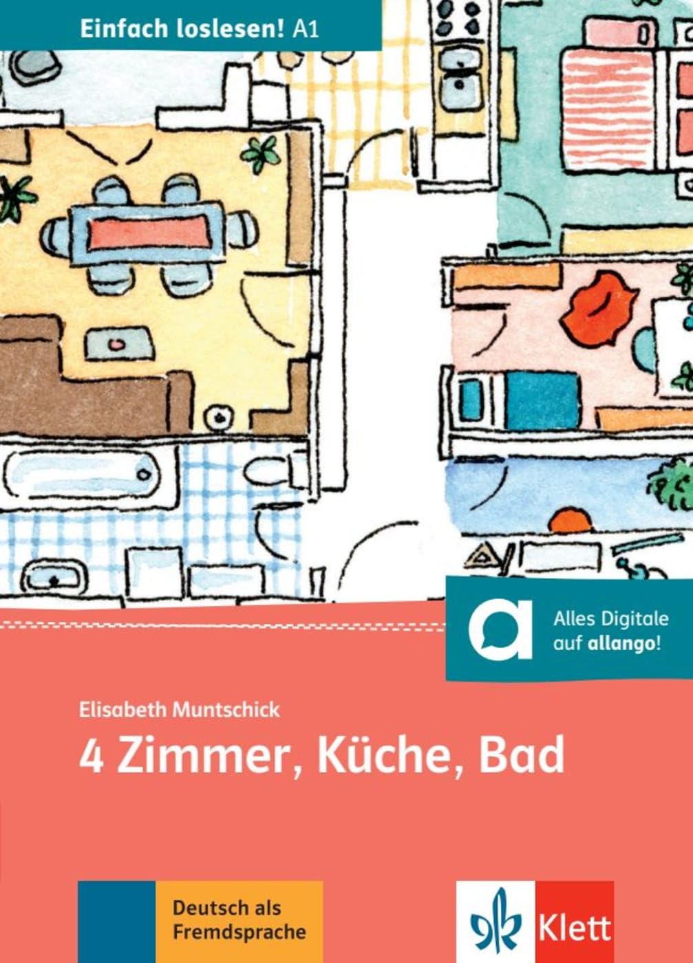 Libro: 4 zimmer, kuche, bad: Wohnungssuche, Umug und Zusammenleben. Buch + Online-Angebot (SIN COLECCION)
